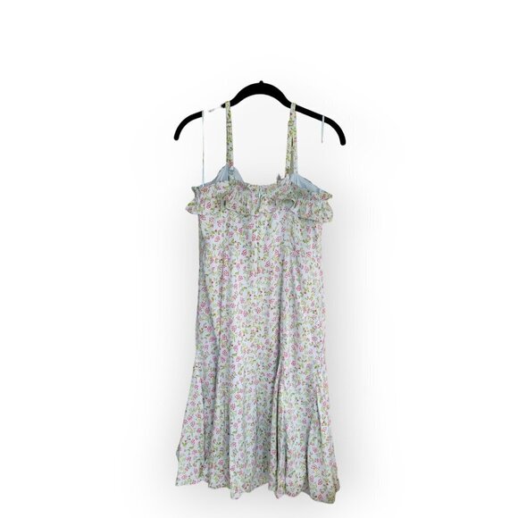 J.Crew Silk Ruffle Dress Wisp Floral fairycore dainty wedding guest NWT size 10 - Picture 5 of 12